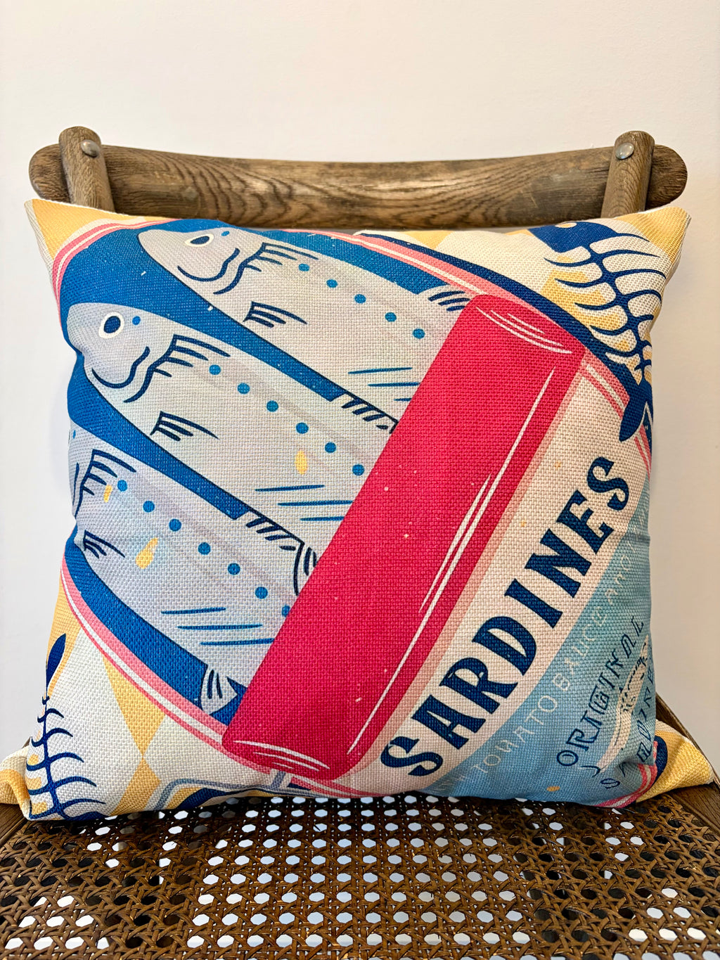 Canvas Sardines - Bold Pink and Blue