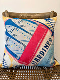 Canvas Sardines - Bold Pink and Blue