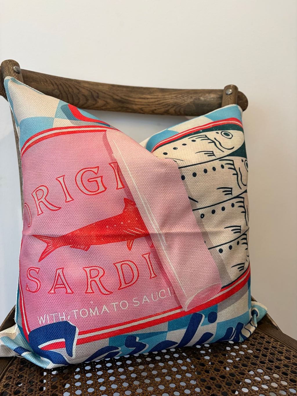 Canvas Sardines - Pink and red