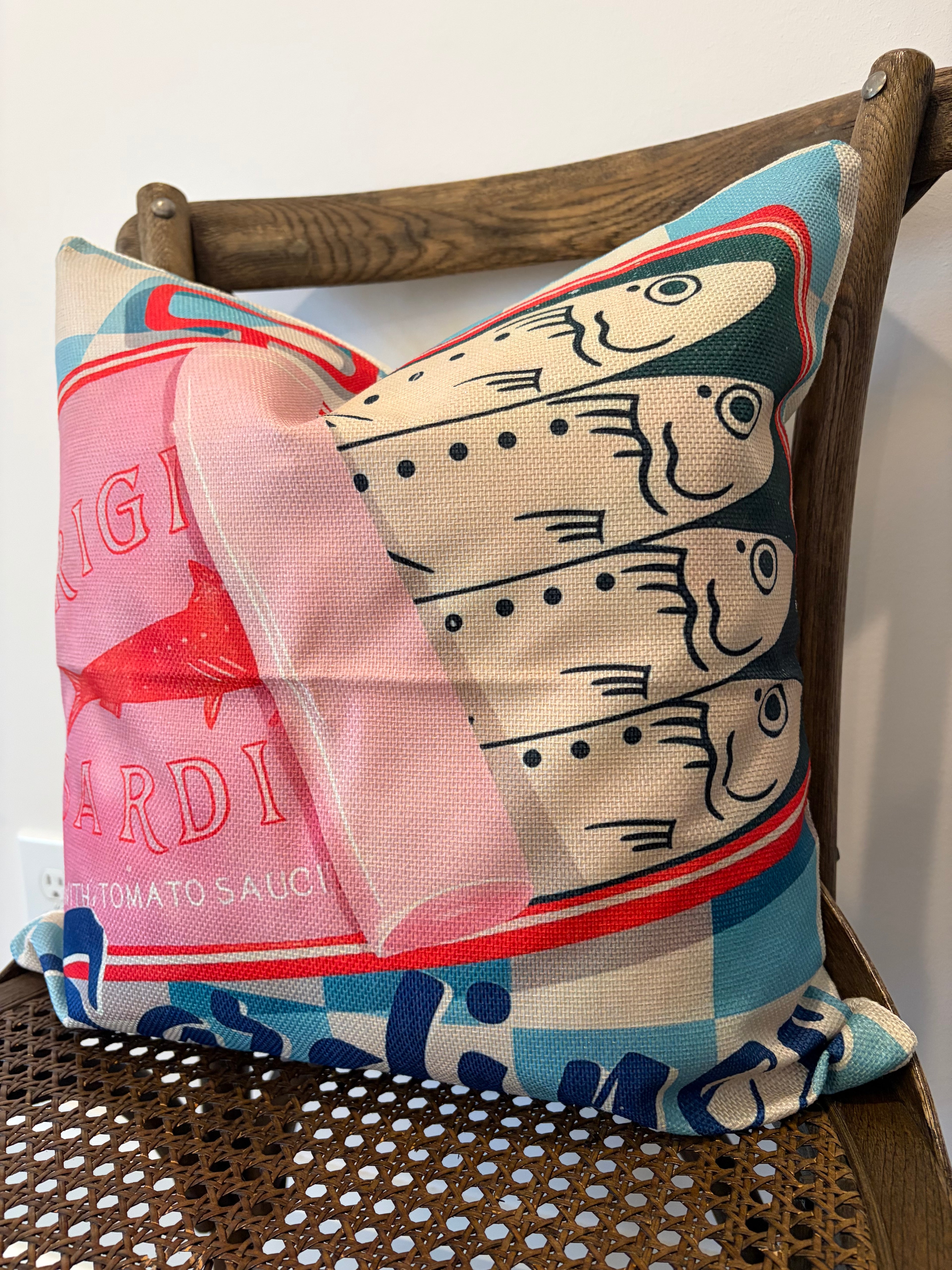 Canvas Sardines - Pink and red