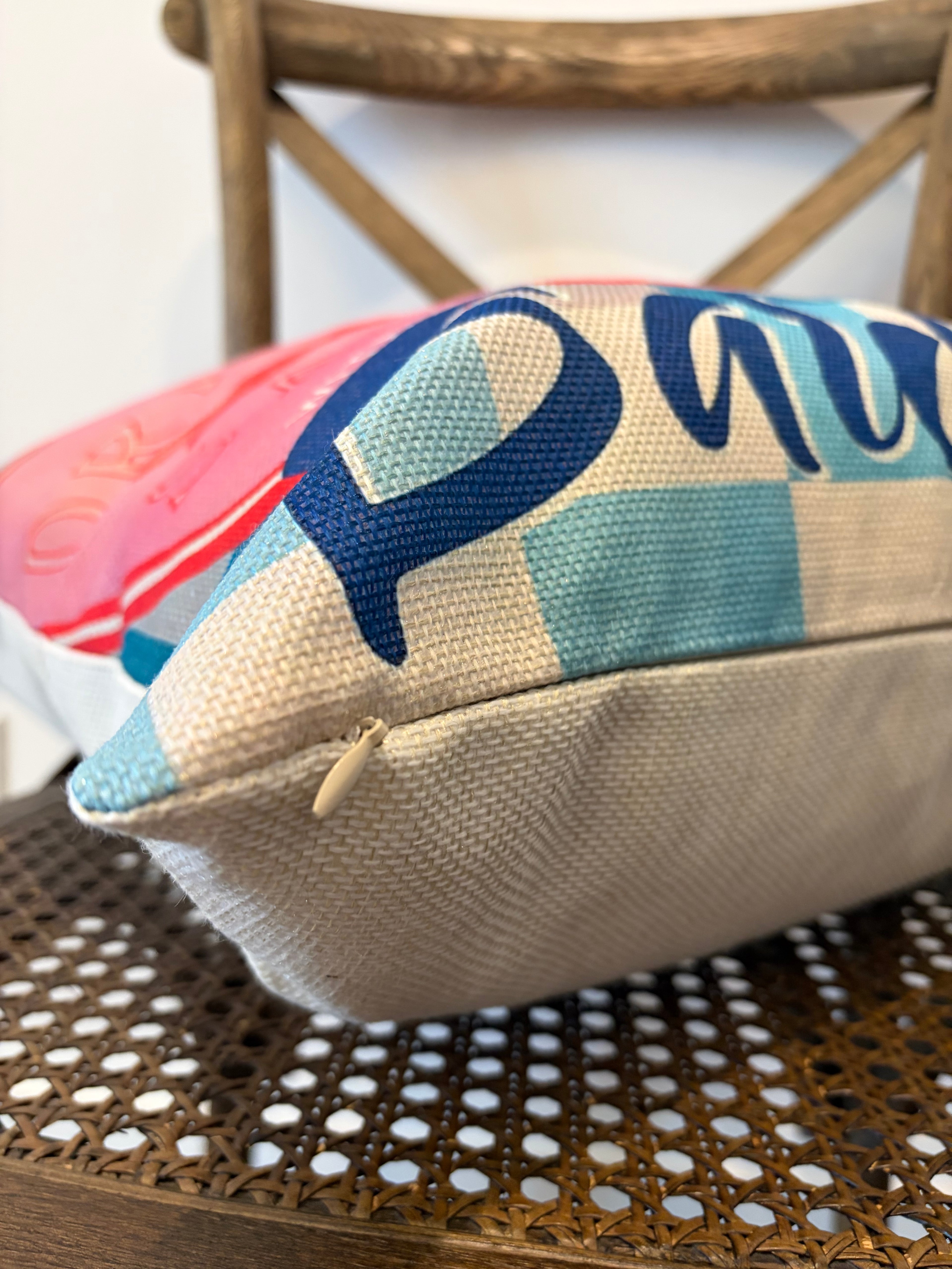 Canvas Sardines - Pink and red