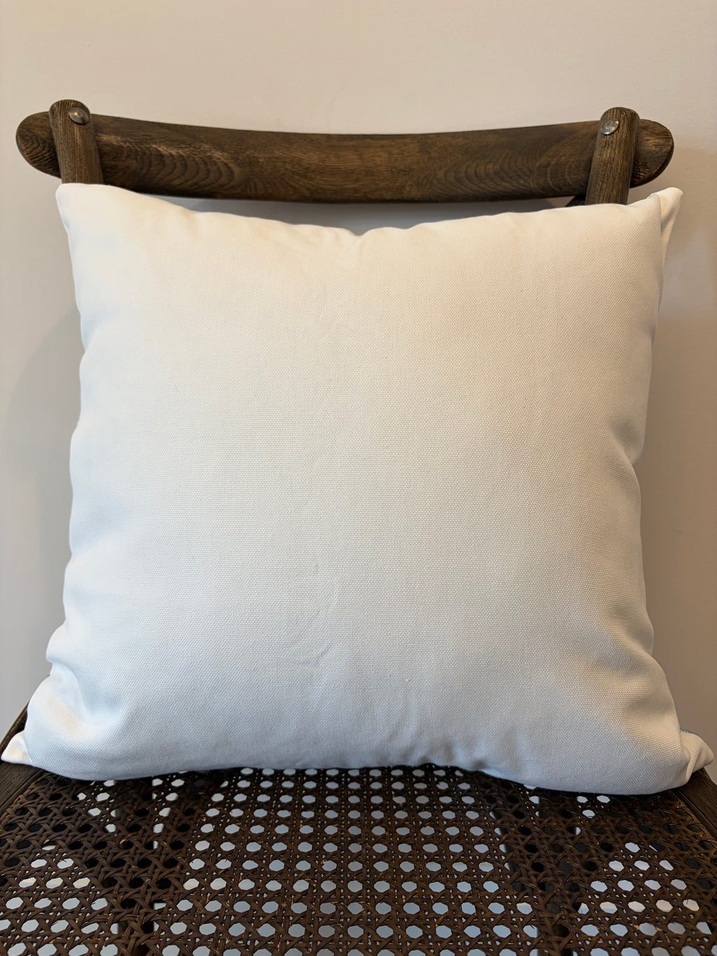 Seaside Embroidered Throw Pillow - Blue