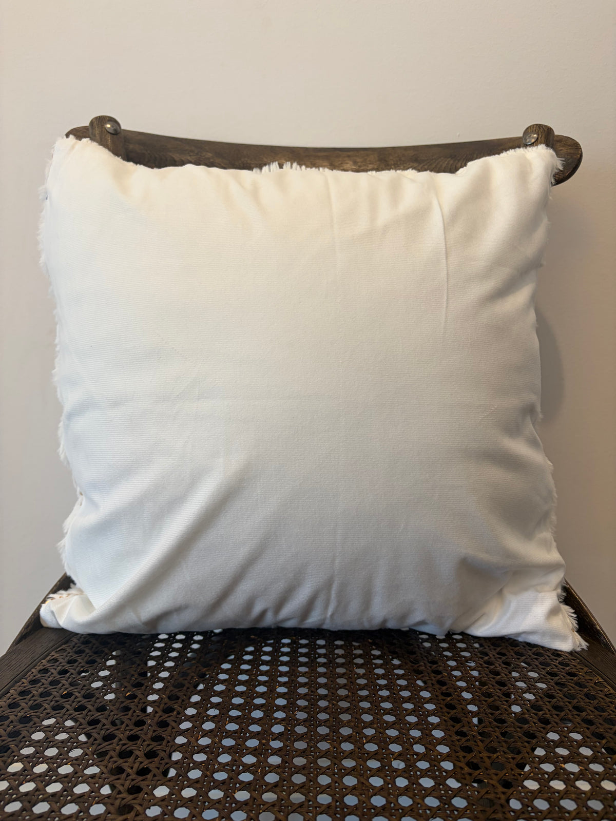 Faux Fur Sequin Spiders Throw Pillow Cover