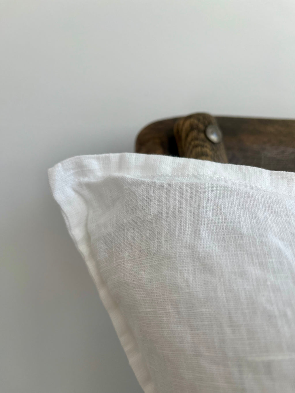 Everyday French Linen Pillow in Warm White