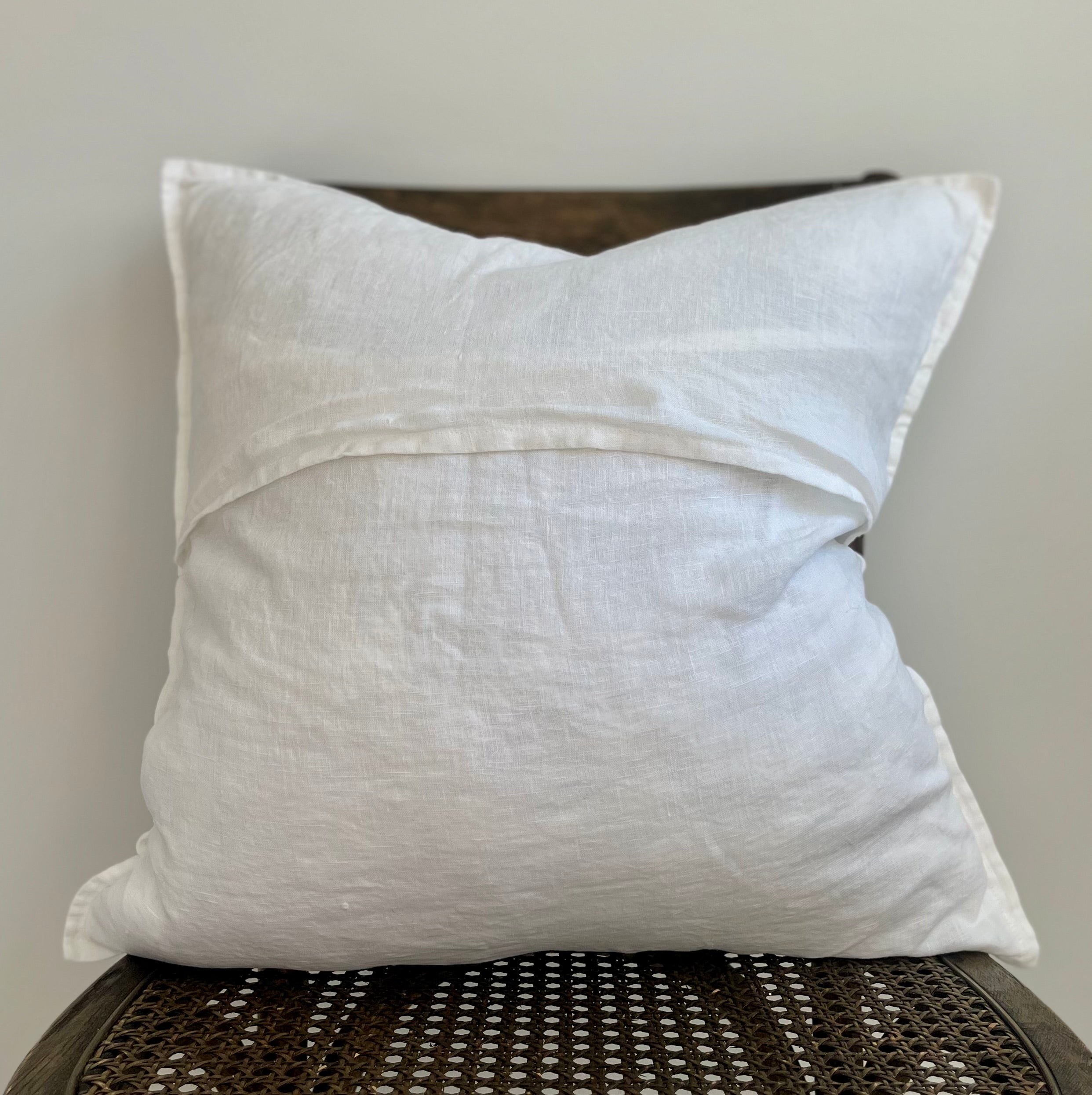 Everyday French Linen Pillow in Warm White