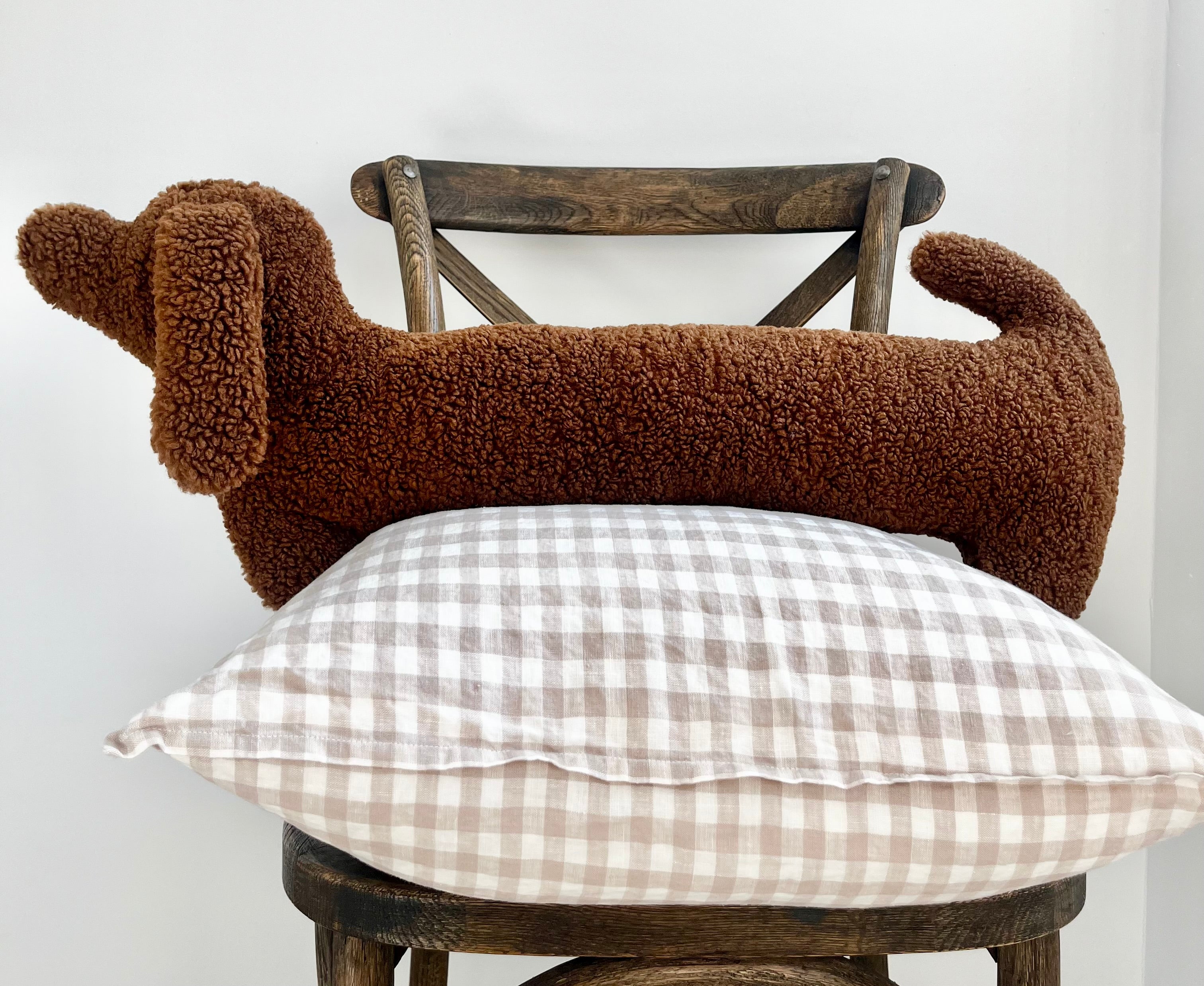 Dog Shaped Lumbar Pillow