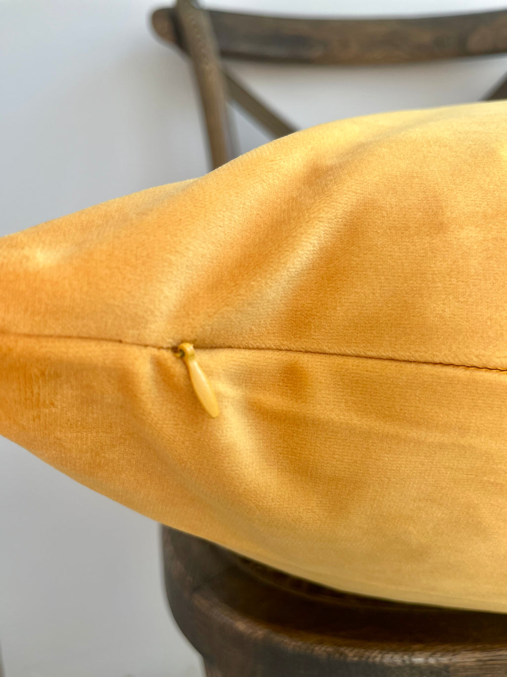 Everyday Velvet Pillow in Mustard
