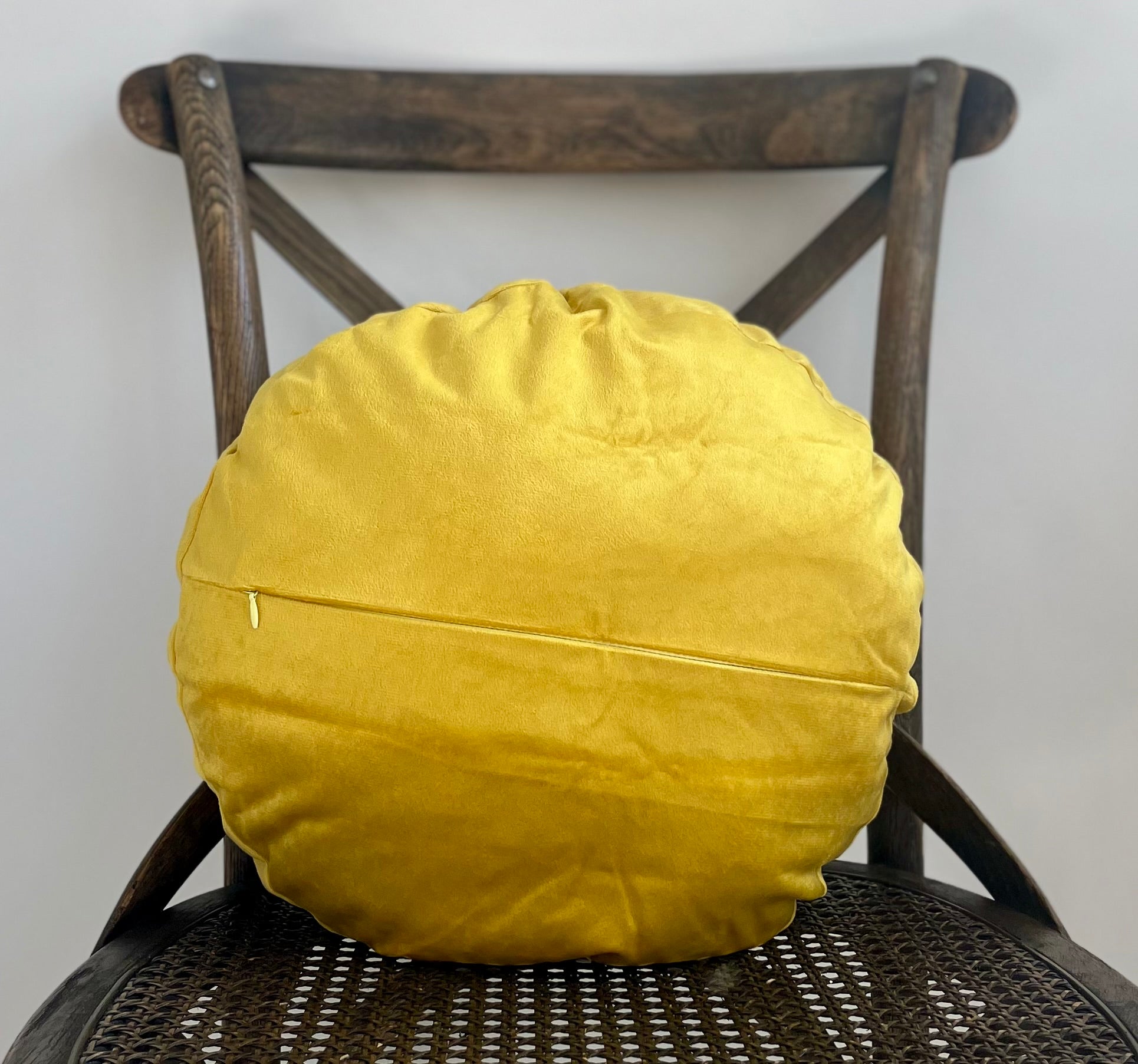 Velvet Botanical Garden Round Pillow