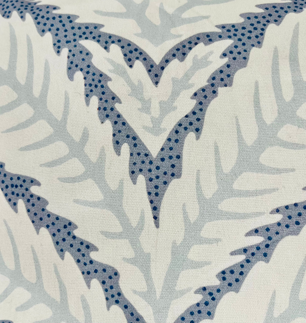 Coastal Palms in Blue Pillow