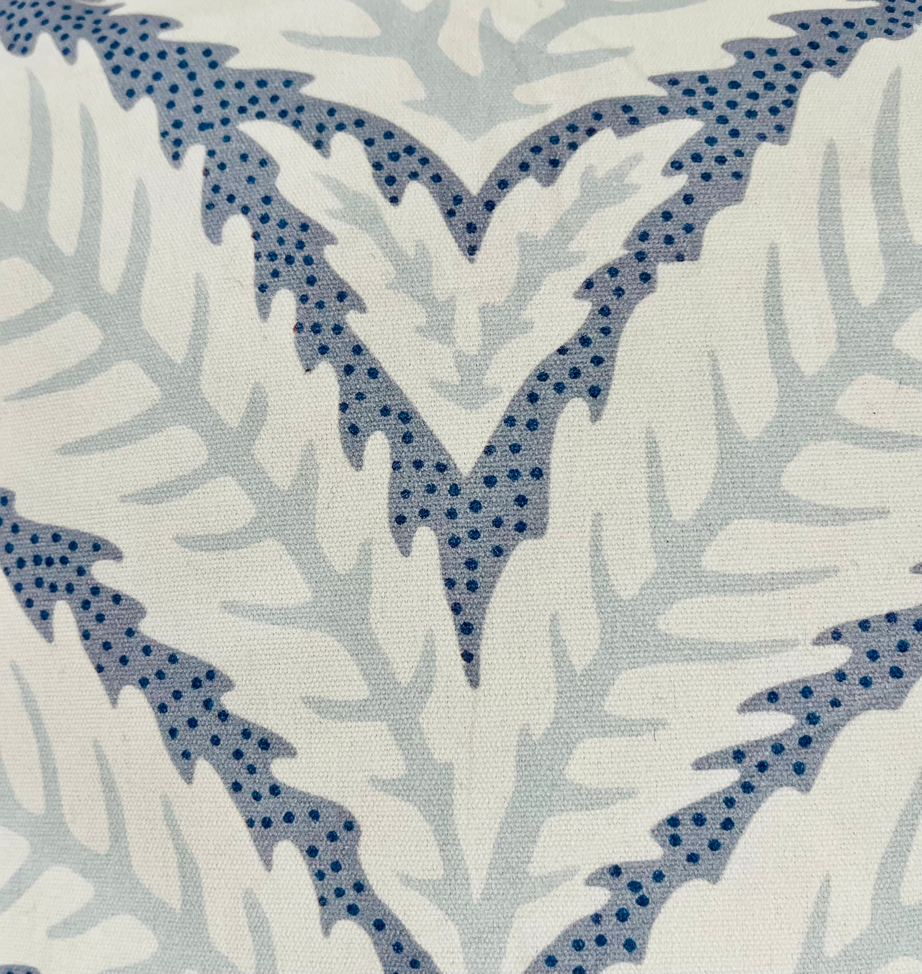 Coastal Palms in Blue Pillow