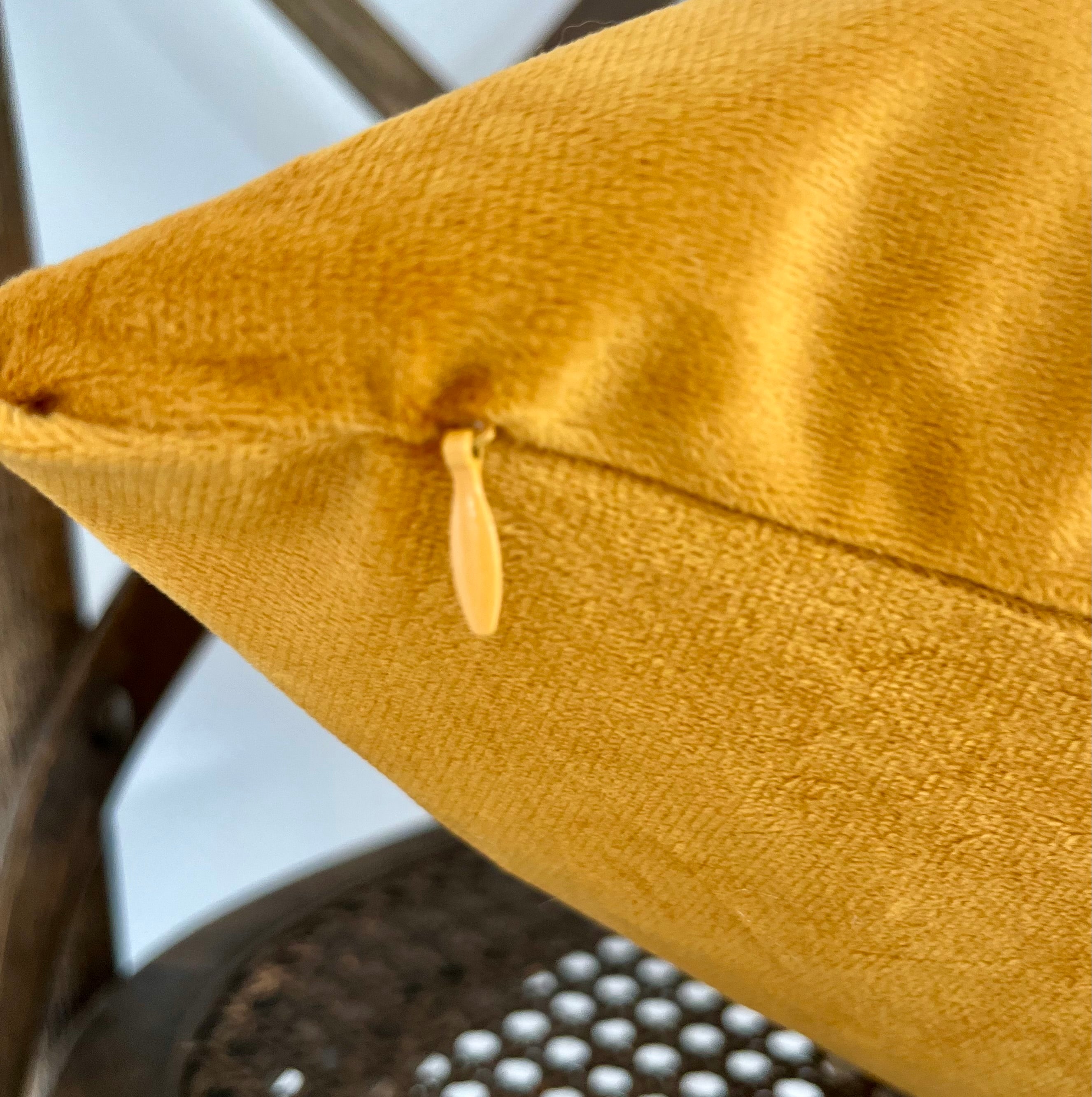 Everyday Velvet Pillow in Marigold