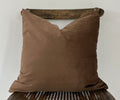 Everyday Velvet Pillow in Café au Lait