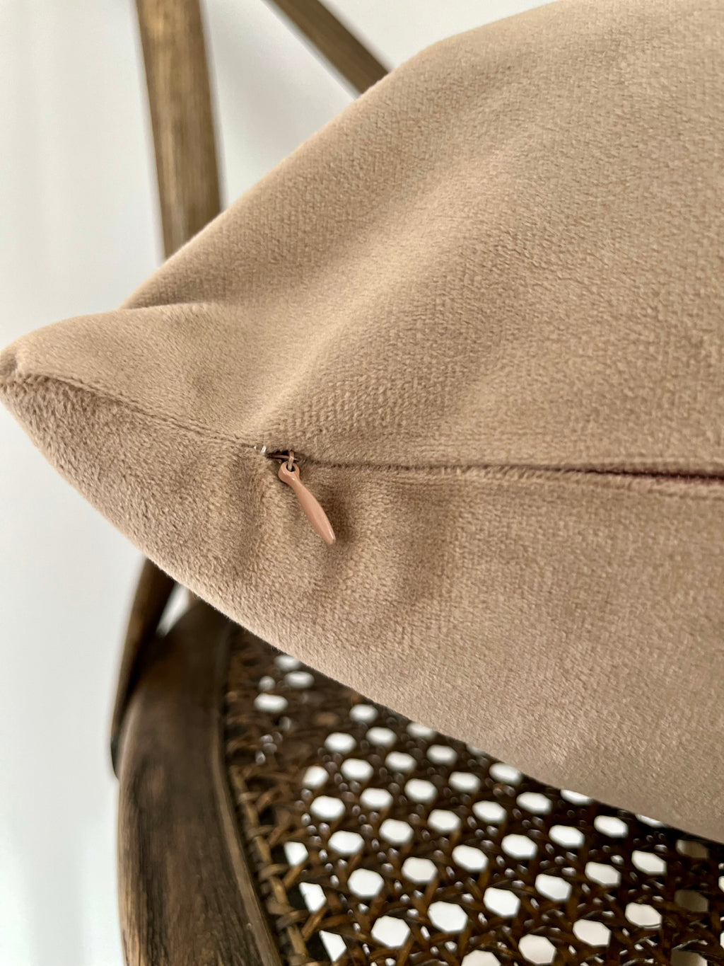 Everyday Velvet Pillow in Hazelnut