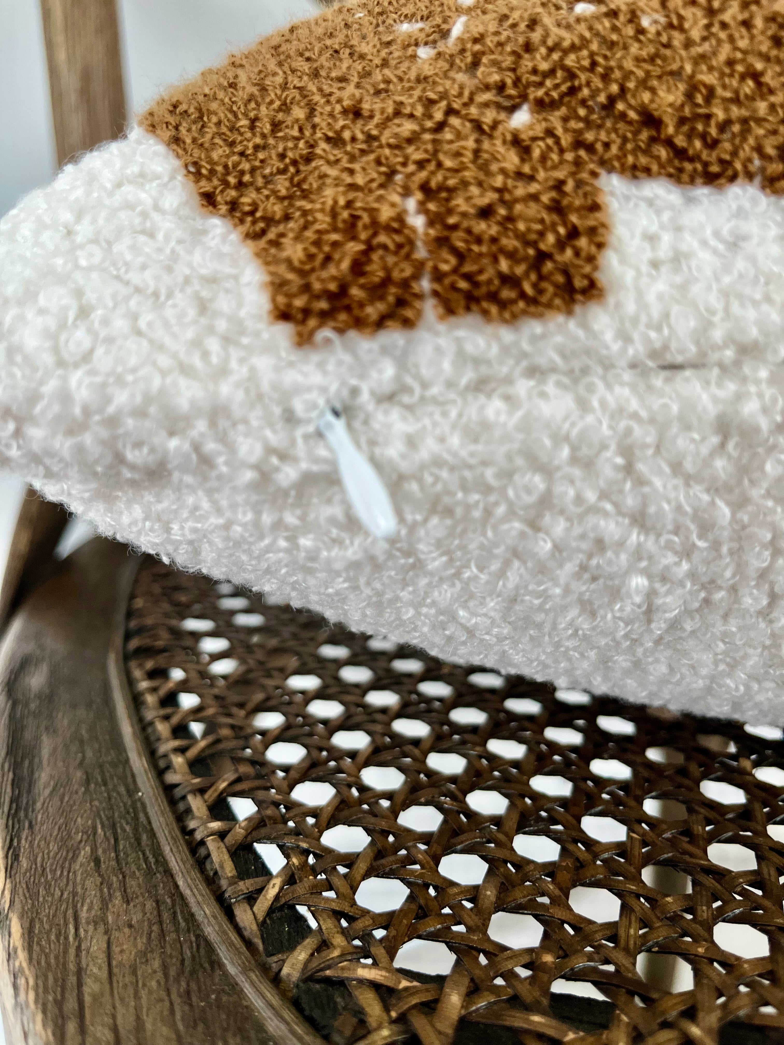 Embroidered Leopard Pillow