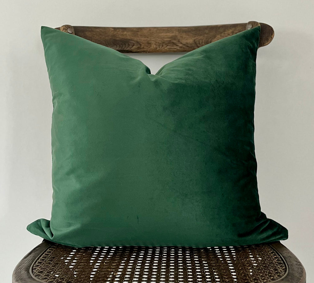 Everyday Velvet Pillow in Bijou Green