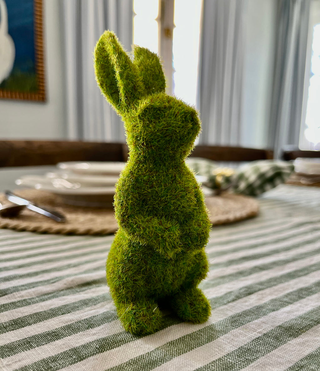 Faux Moss Bunny - Standing