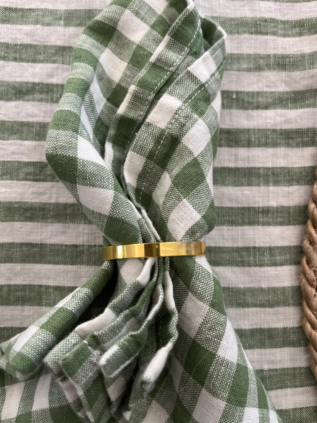 Bunny Napkin Ring in Gold