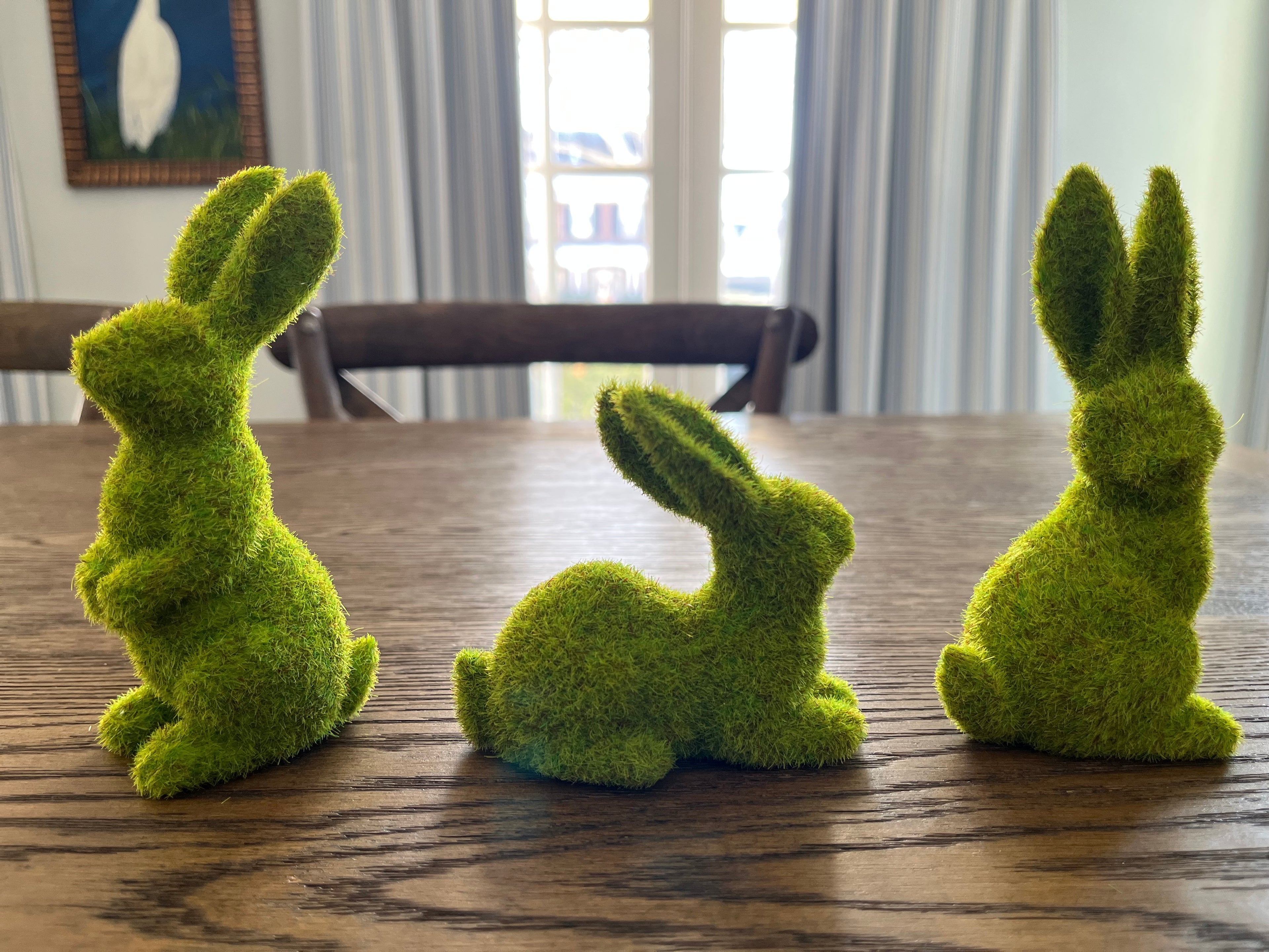 Faux Moss Bunny - Laying