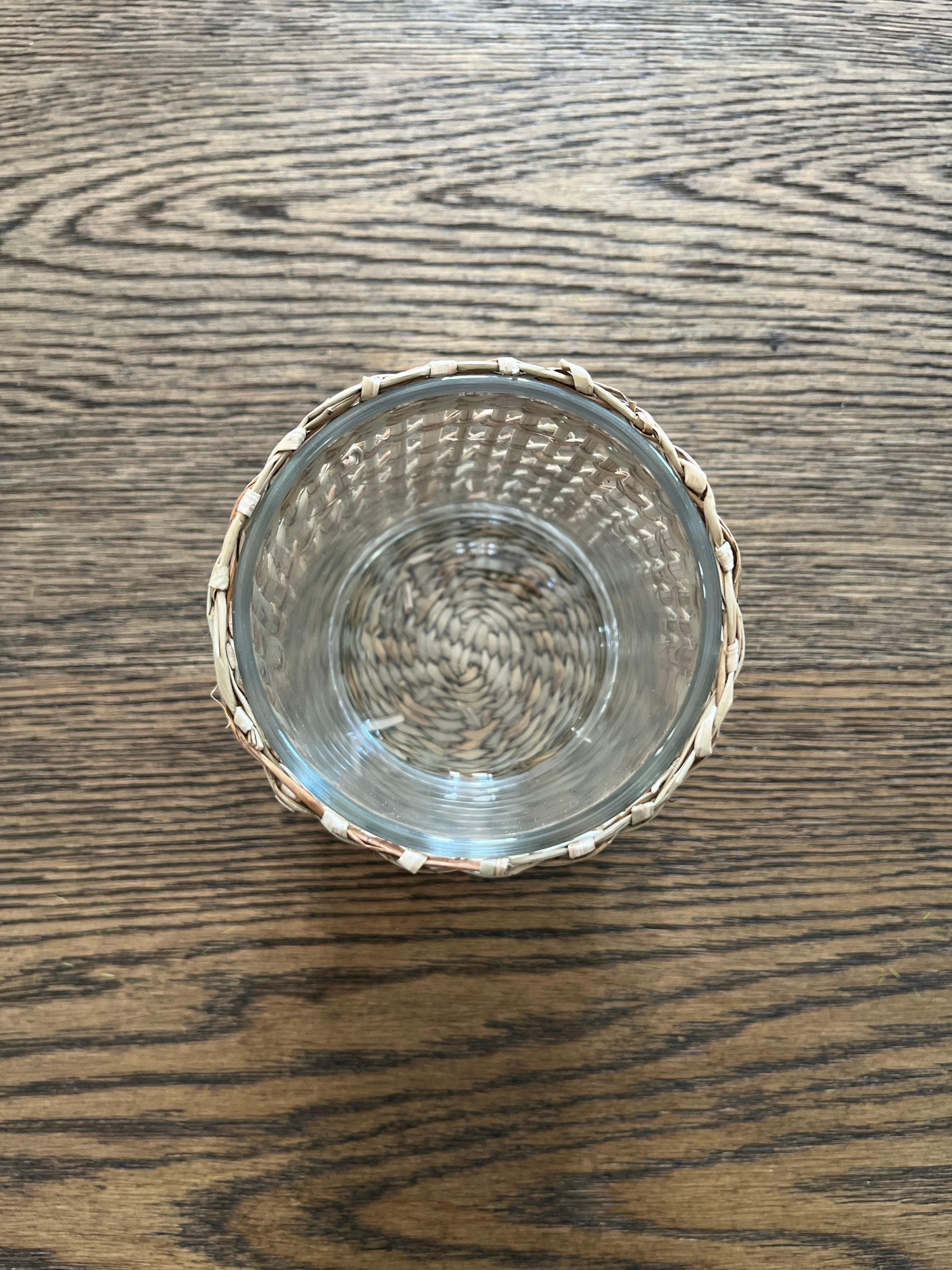 Rattan Votive Candle Holder - Petit