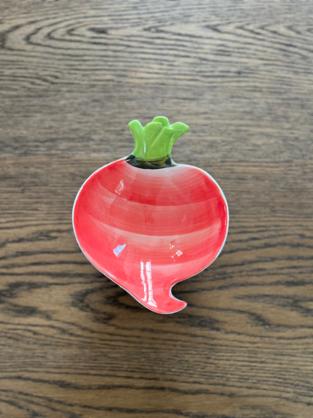 Petite Radish Dish in Red