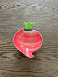 Petite Radish Dish in Red
