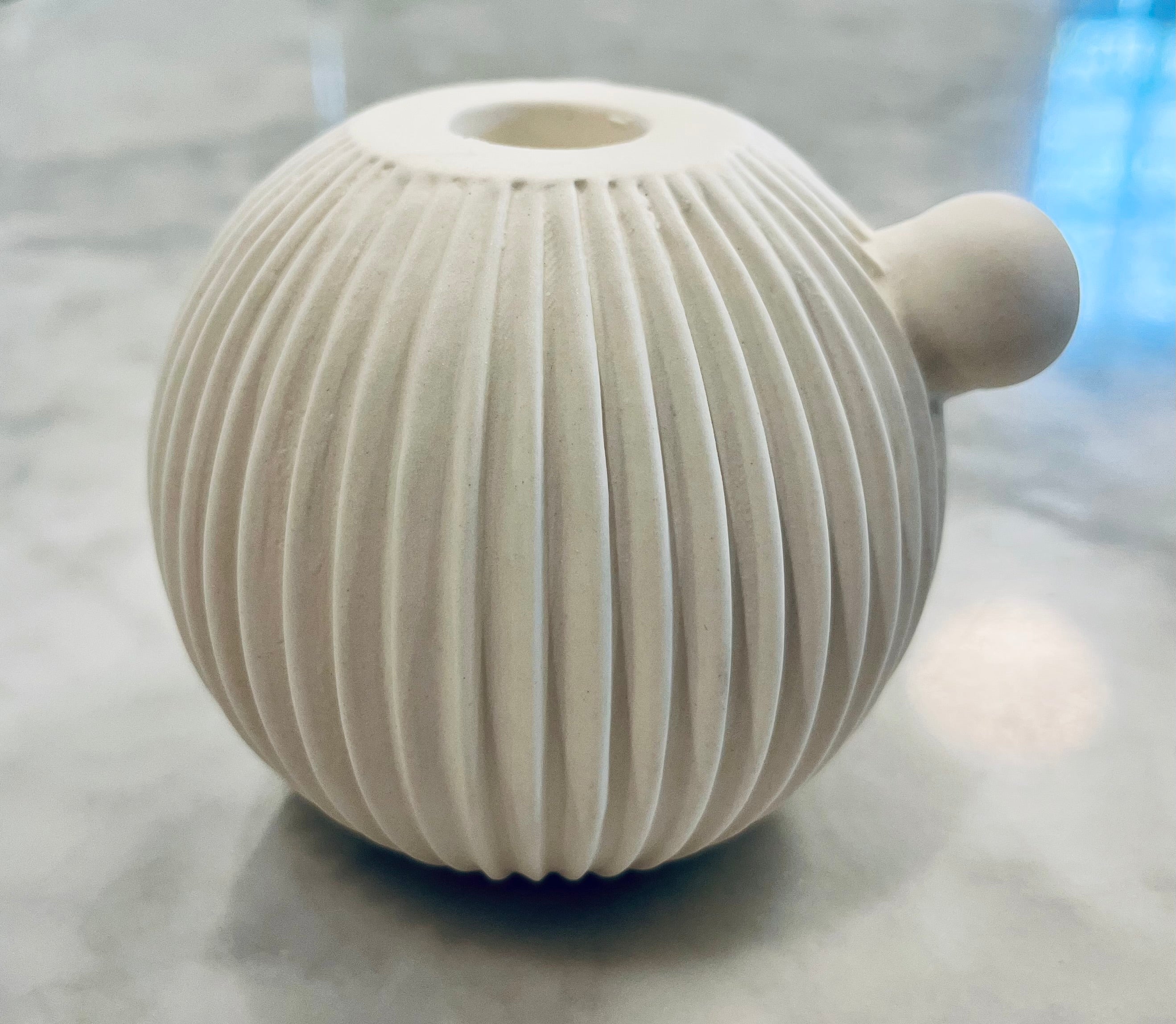 Fluted Taper Candle Holder - Round