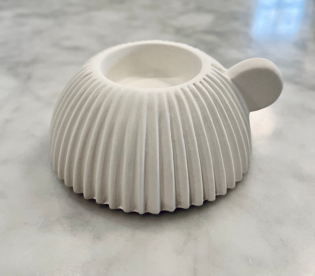 Fluted Tea Light Candle Holder - Short