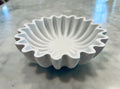 Pleated Resin Trinket Dish in Pure White