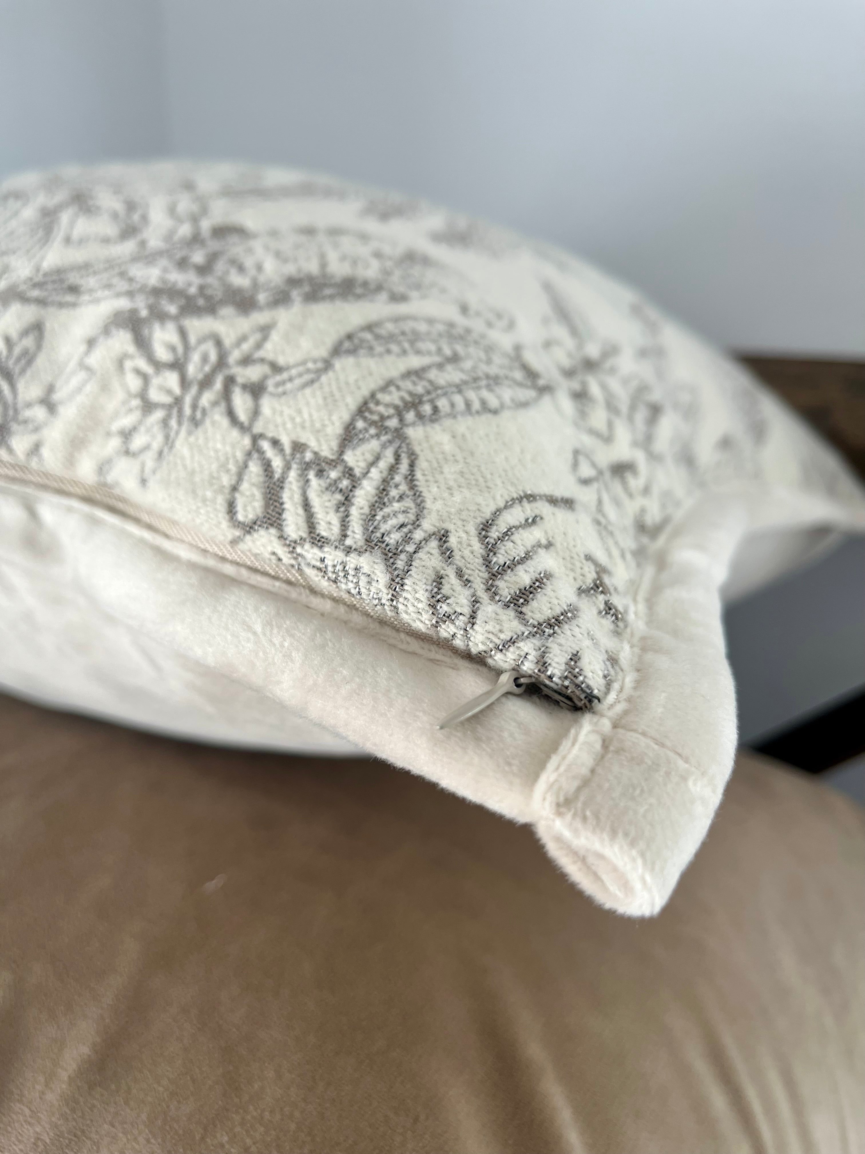 Luxe Jacquard Exotic Landscape Pillow