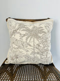 Luxe Jacquard Exotic Landscape Pillow