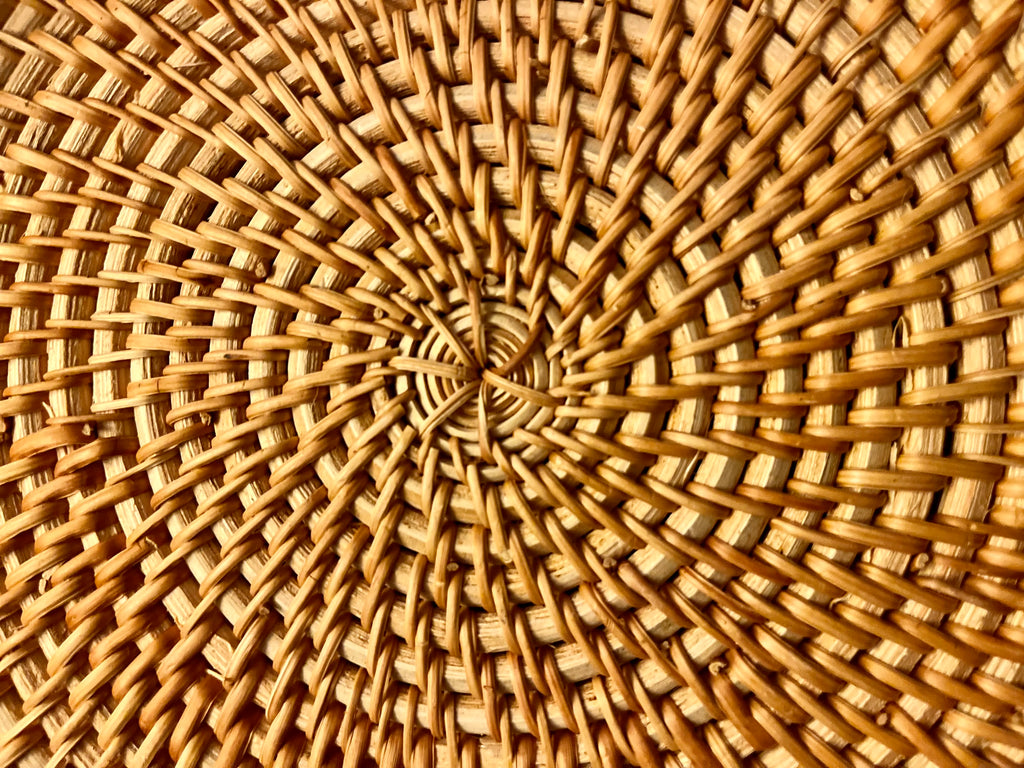 Rattan Tray with Handles - Small