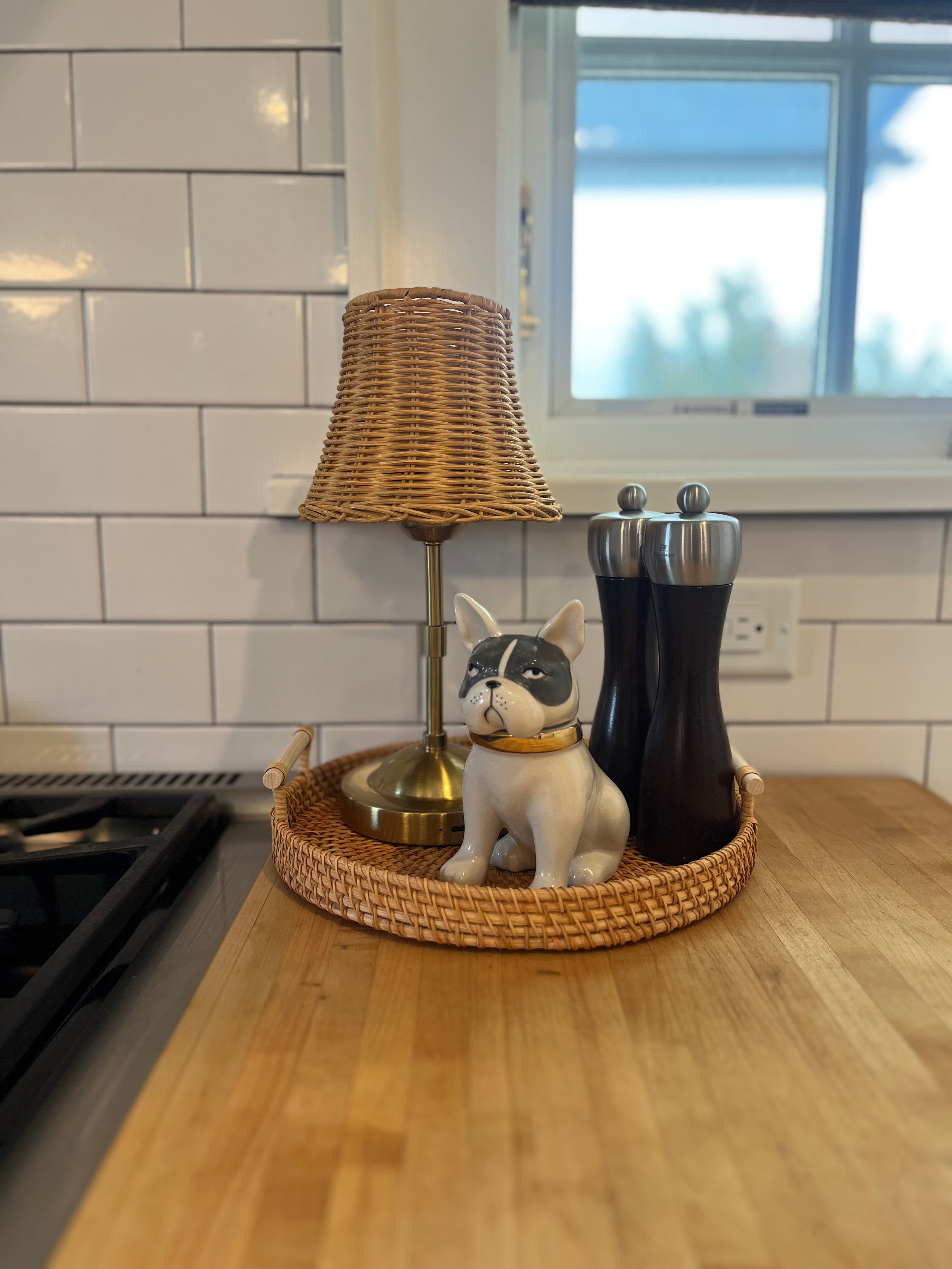 Rattan Cordless Table Lamp - Natural