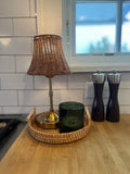 Rattan Cordless Table Lamp - Coffee